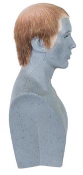 Silicon Bald Cap with short hair, custom made wig